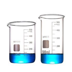 Laboratory glassware boro3.3 glass beaker 25ml 50ml 250ml 500ml 1000ml borosilicate beaker measuring beaker with high