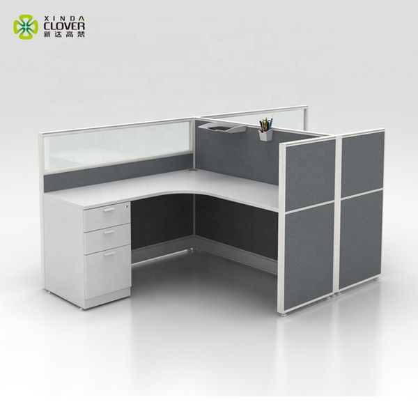 Wholesale Cubicle Office Table L Shaped Aluminum Desk Office Partition And Workstation