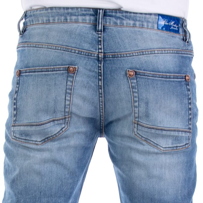 Denim ripped jeans man 2023 Custom Wholesale Ripped bottom jeans men