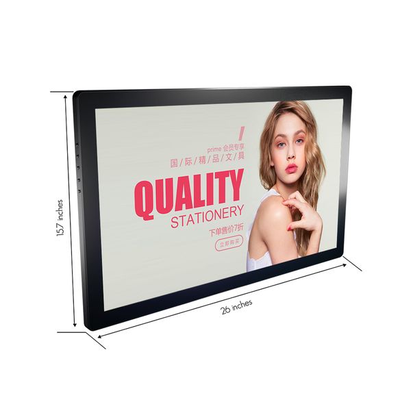 27 Inch Shopping Mall Mount Media  Lcd Player Display Wall-Mounted Digital Signage Photo Frame Digital Advertising Monitor