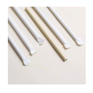 Factory wholesale excellent printability customized logo drinking straw wrap FSC paper
