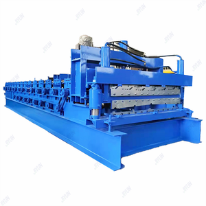 Double Layer Roofing Roll Forming Machine 36/48 Inch Feeding 7 Rib Panel Corrugated Roof Sheet Making Machine