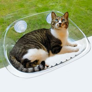 Suspended cat hammock Summer glass suction cup hanging cattery window sun cat climbing cat nest