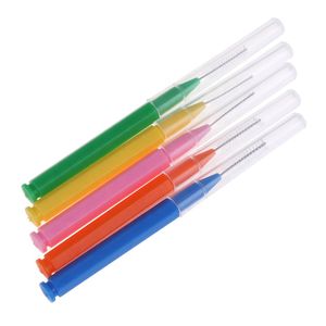 40pcs per box Disposable Toothbrush Toothpick Dental Interdental Brush Eyelash Brow lifting Lamination Brushes Spoolies