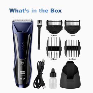 Intelligent body trimmer digital full body hair removal waterproof men's electric hair removal device private body hair clipper