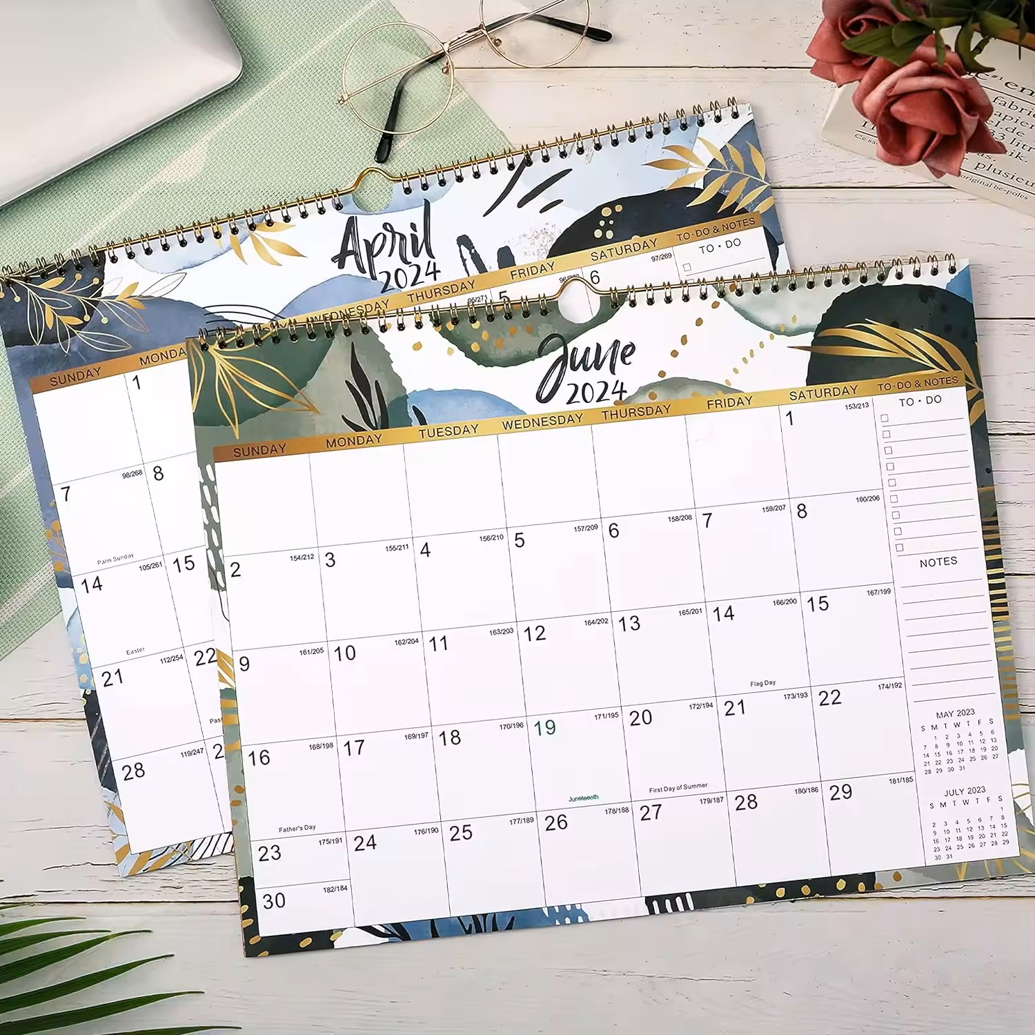 Guangzhou Easyprint Import And Export Co., Ltd. Custom Yearly Advertising Promotional 2023 Spiral Wall Calendar Printing Print Custom Calendar Desk