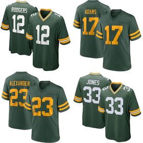 Wholesale Stitched American Football Jersey Men's Packer S Team Uniform #12 Rodgers Wear High QualityPopular