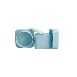 5/10/20/30/50g Square Cosmetic Body Scrub Container colorful Plastic Cream Jar with Lid Cosmetic Packaging Jar
