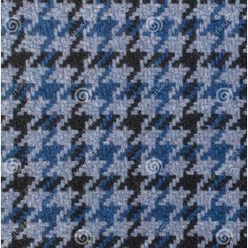 Classic Indian Style Woven Blue Hounds tooth Woolen Fabric Cloth Women's Clothing Custom Designer Fabric Per Meter