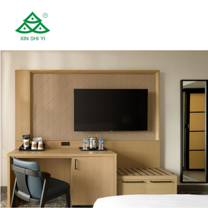 High quality Hotel TV Cabinet factory price customized hotel room furniture set Modern design hotel headboard