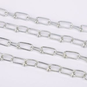 Durable Carbon Steel Electric Galvanized DIN5686 Knotted Chain