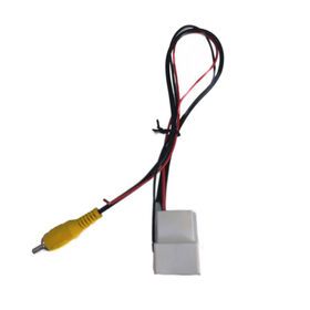 16 pin car automotive male adapter connector back up rear camera wire harness rca input audio radio cable