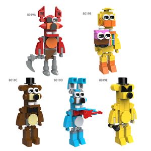 Freddy Fazbear Chica Bonnie Foxy Golden Freddy Springtrap FNAF Creative Horror Game Kids Gift Bricks Toys Building Blocks Set