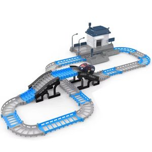 Children's Electric Engineering Versatile Assembly Electric Rail Car Toy Small Train Toy for Kids