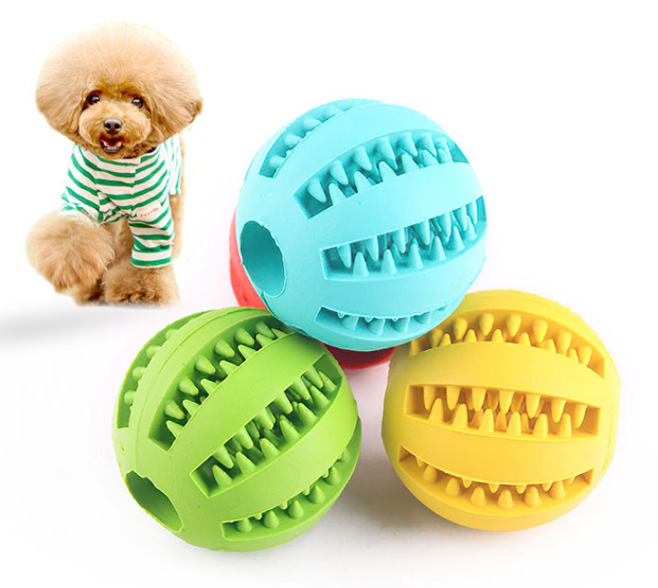 Shenzhen Xiayue Technology Co., Ltd. Wholesale Rubber Watermelon Cleaning Teeth Ball Pet Toy Dog Chew Toy Balls Pet Food Treat Feeder Chew Tooth Cleaning Ball Toys