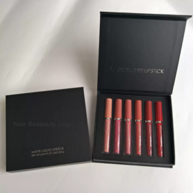 Long Lasting Waterproof Private Label  Liquid Cosmetics Make Your Own Brand Vegan Custom 6 Colors Nude Matte LipstickPopular
