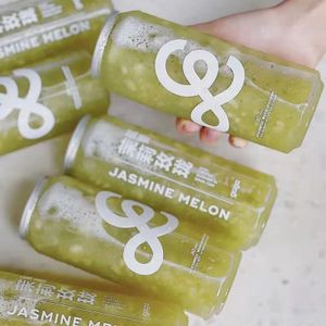 Customized Logo 350ml PET Plastic Beverage Can Aluminum Lid Juice Bubble Tea Soda Packaging Multiple Available 500ml 330ml)