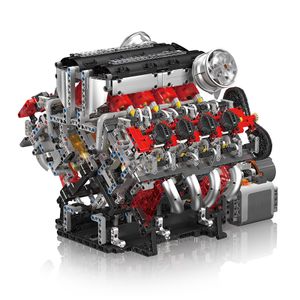 Mould King 10130 F488 Supercar V8 Engine Building Block Set Creative Toys Game Technic Entertainment Model Bricks For Kids