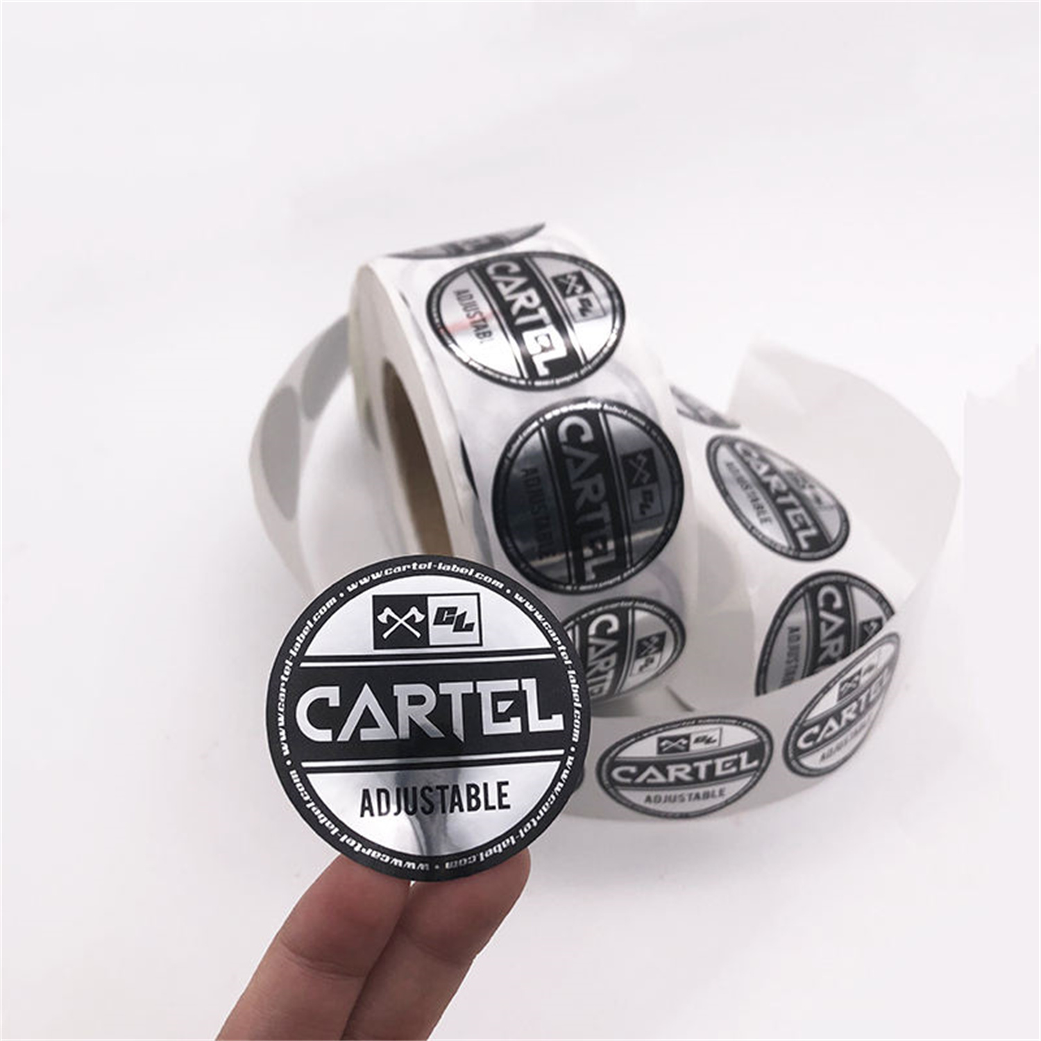 Harbin Liaokuo Packaging And Printing Co., Ltd. Custom luxury logo waterproof UV transfer sticker adhesive gold foil vinyl transfer can sticker