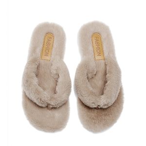 Soft Plush Winter Women Warm Bedroom House Shoes Slip on Memory Foam Fluffy Fur Slippers for women