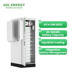 GSL ENERGY High Voltage 60kwh OEM Lithium Ion LIFEPo4 Hybrid On-Off HV Battery Commercial Energy Storage Systems
