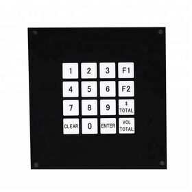 Customized Graphic Silver printing Good quality waterproofing Membrane Keyboard overlay