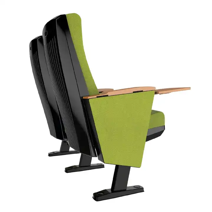 Commercial Furniture PP shell Fabric Theater Seater Concert Hall Auditorium Chair With Writing Board