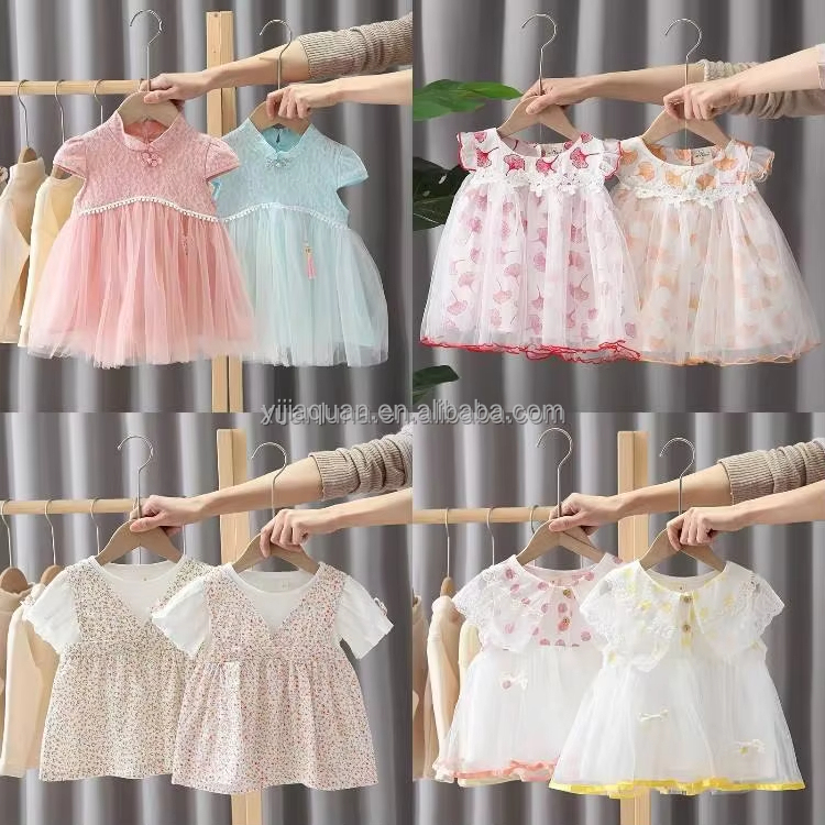 Children girls dress summer cotton cute infant baby girl dresses