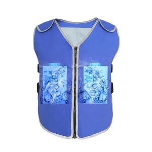 Hot Weather Ice Reflective Cooling Vest Working in the Heat Men Women Cool Jacket with Self Filling Ice Packs