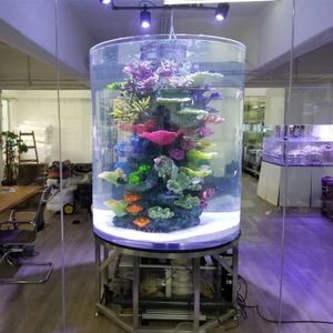 Color Aquarium Factory New Style Elegant Quality Super Professional Supply New Style Small Fish Tank, Acrylic Aquarium On Sale