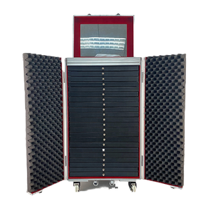 Professional Manufacturer Multi-functional Jewelry Storage Display Case Customize Drawers with wheels