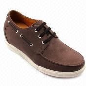 Wholesale in bulk height increasing nubuck lace up casual shoes for men/new model men casual shoes