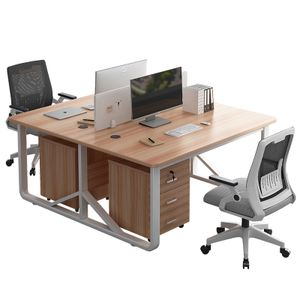 Wholesale Modern Simple desk modern staff work chair combination double staff conference computer desk