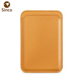 Wholesale vegan leather magnetic phone card holder for iphone