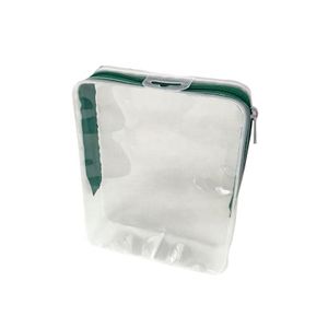 transparent pvc trolley beauty bag brush storage makeup bag with zipper