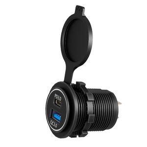 12V Usb Outlet Dual Quick Charge 3.0 & Pd Usb C Charger Socket Usb Charger Adapter For Car Boat Marine Rv Truck Atv Golf Cart