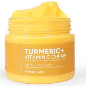 Skin Lightening Dark Spot Remover Moisturizer Anti Aging Acne Brightening Whitening Vitamin C Turmeric Face Cream