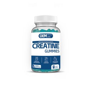 Customized Creatine Monohydrate Gummies Increase Muscle Endurance Pre-Workout Sports Supplements Creatine Gummies Promote Muscle