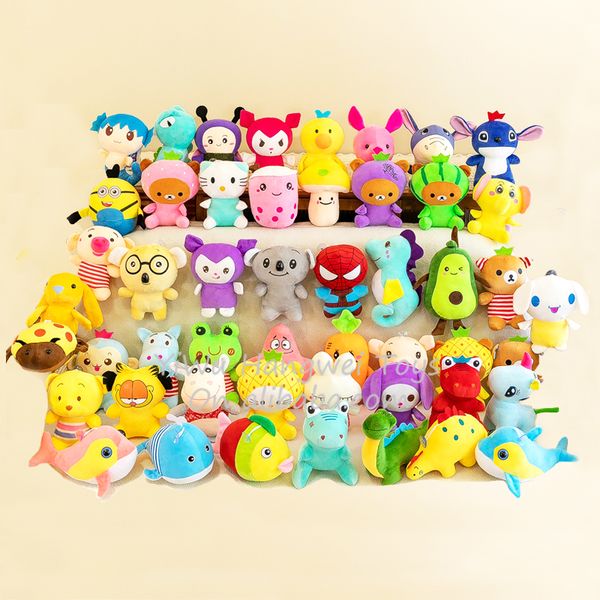 Cheap Wholesale Promotion Mix 7 inch peluche Stuffed Toy printing skin crane machine Plush Toy Claw Machine Toys