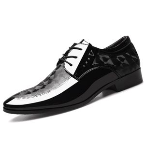 Manufacture Wholesale Point Toe Men Office Leather Shoes Non-slip Lace-up Men's Formal Dress Shoes Leather Wedding Shoes