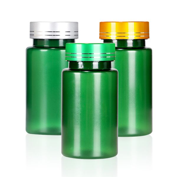 Wholesale Factory Direct 100ml Pill Bottle Green 100ml PET Plastic Bottles 100ml PET Bottles