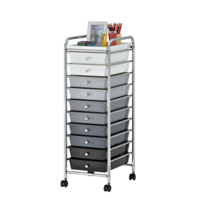 Best SALE shelf wholesale Taiwan Manufacturer home storage household DIY removable 10 tier plastic storage drawer cart