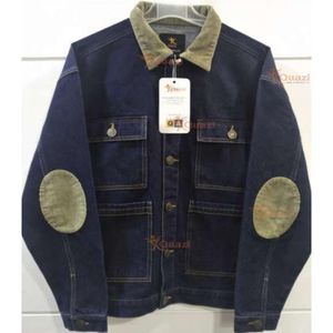 Men's Casual Denim Jacket 100% Cotton Winter Season Breathable and Pattern Decorated XL Size Finished Processing