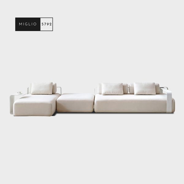 Luxury Modern Outdoor Furniture Garden Sofa Set Hotel Poolside Sectional Outdoor Modular Sofa