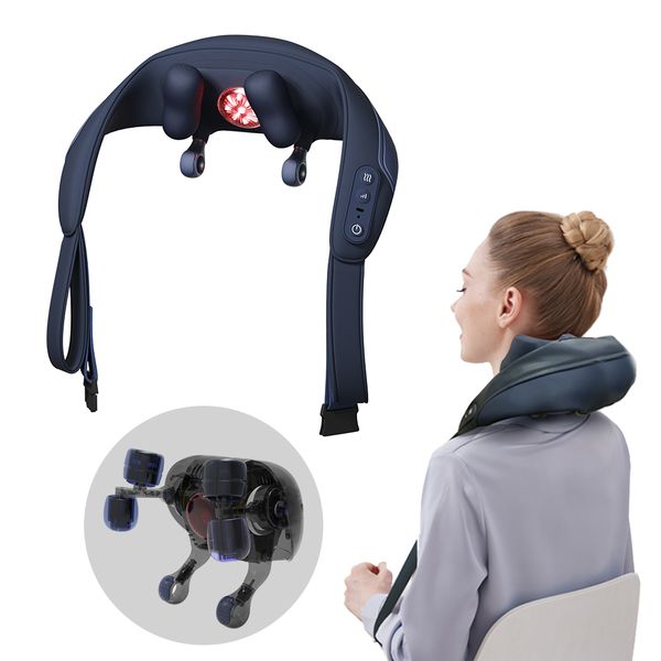 2024 factory supplier electric New Relief neck massage intelligent cervical massage cushion back neck massage office