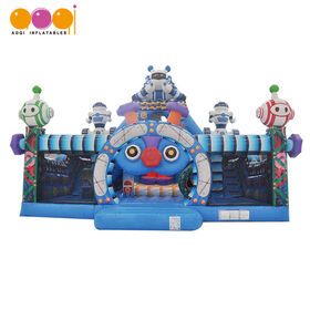 Commercial Grade Indoor Moon Bounce House Bouncy Castle Jumper With Water Slide Inflatable Jumping Bouncer