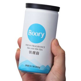 Supplier 100% pure Chinese tea Anxi Tieguanyin333 Boory brand aluminum canned 50g /can.Supermarket cafe for exclusive supply