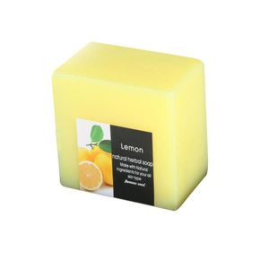 100g Lemon Soap Face Cleanser Oil Control Deep Care Shower Skin Cleaning Soap Whitening Body Y0Y6