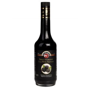 Fo Blackberry Coffee Syrup 700 ml Blackberry Flavored Cocktail Syrup Wholesale Turkish Made for Hotel Restaurant Cafe