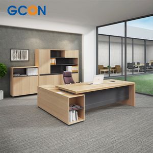 OEM Executive Desk Custom Design CEO Boss Manager Table Luxury Wood Bureau Directeur Office Room Furniture